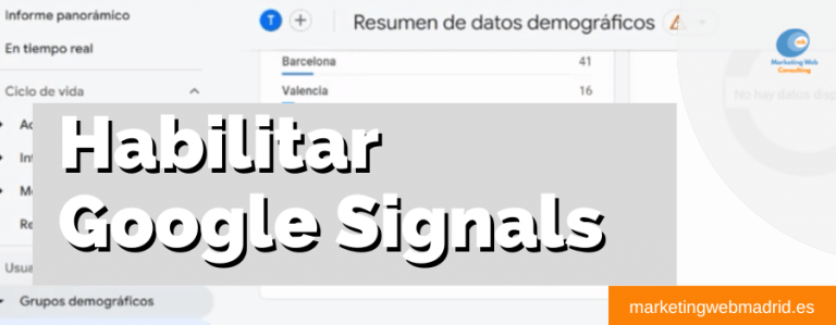Cómo habilitar Google Signals en GA4 (Google Analytics 4)